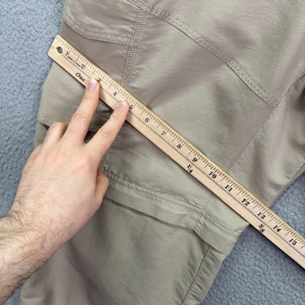 North‎ Face Pants Mens L Beige Paramount Peak Convertible Cargo Outdoor Wide Leg